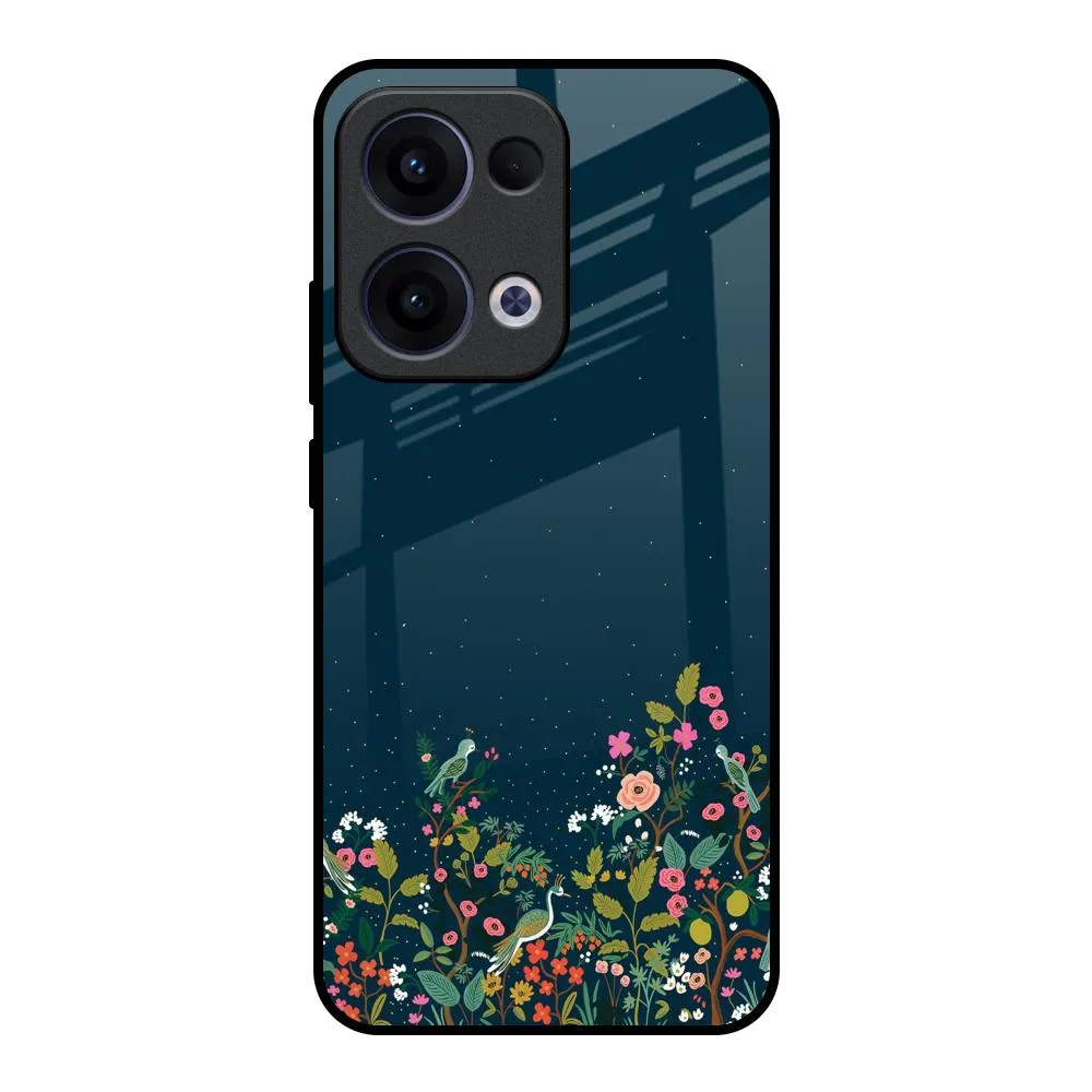 Small Garden Glass Case For Oppo Reno13 5G Urban Fashion