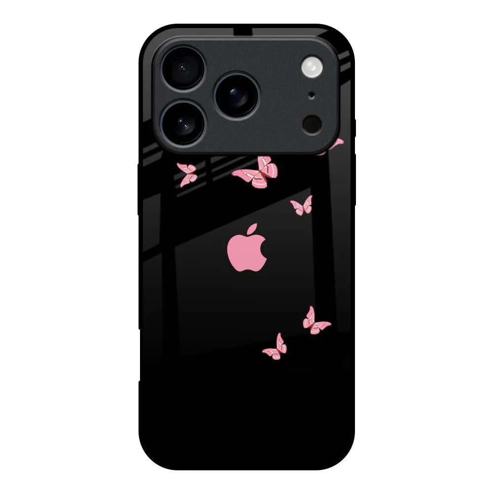 Flexible Detail Design Fly Butterfly Glass Case for iPhone 17 Pro