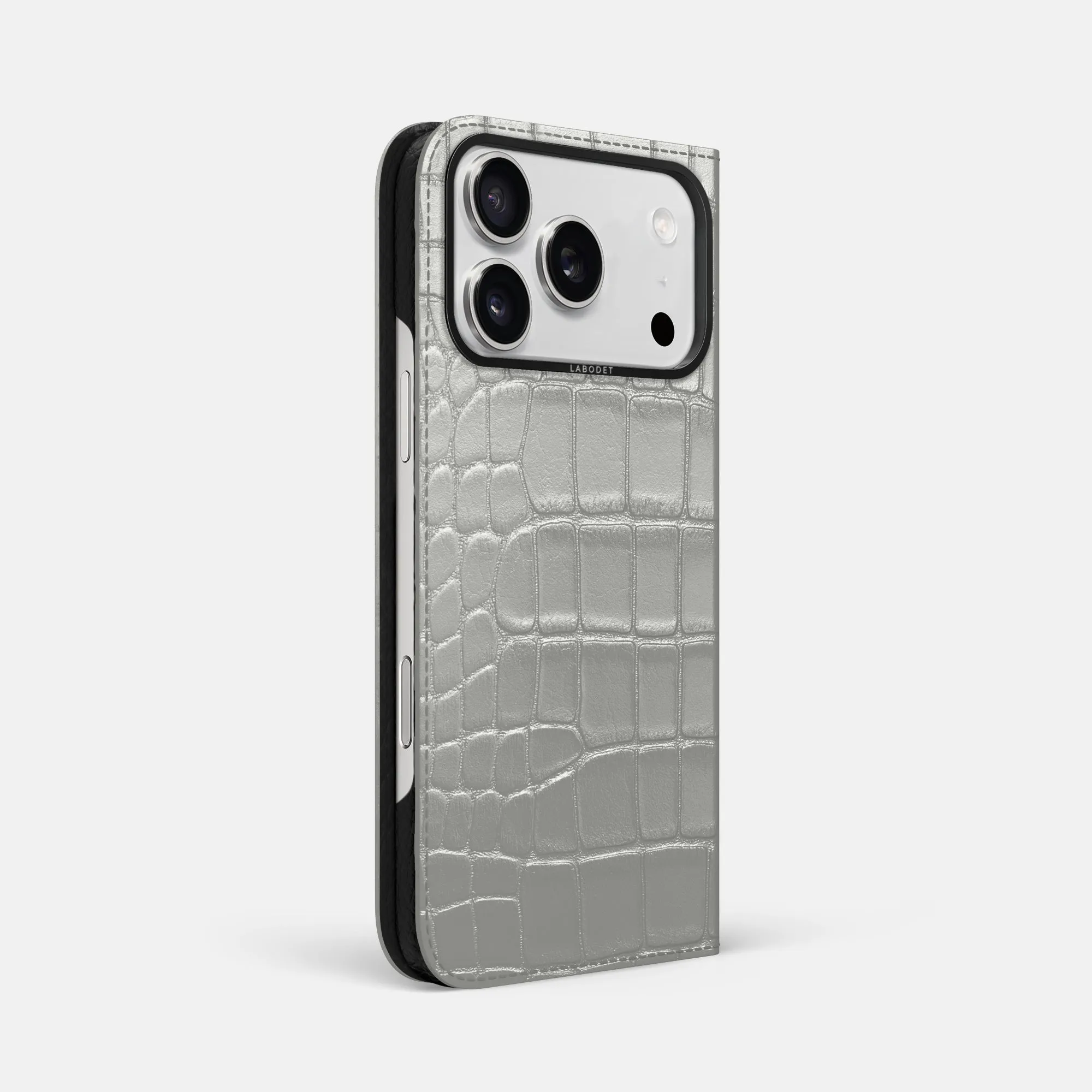 Folio Case For iPhone 17 Pro Max In Metallic Alligator Durable Protection Layer Protective Form Fit