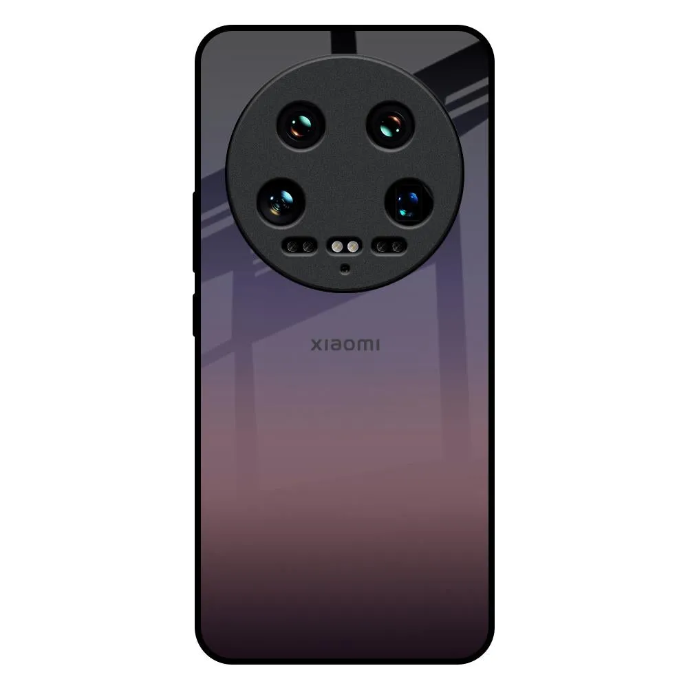 Modern Pattern Layer Grey Ombre Glass Case for Mi 14 Ultra 5G