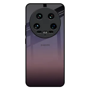 Modern Pattern Layer Grey Ombre Glass Case for Mi 14 Ultra 5G