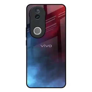 Smokey Watercolor Glass Case for IQOO Z10R 5G Stylish Touch Impact shield