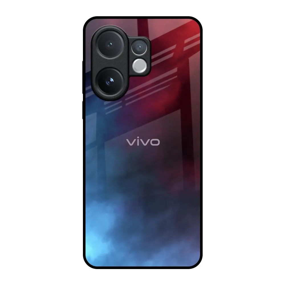 Smooth Outline Flexible Layer Design Smokey Watercolor Glass Case for Vivo V60 5G