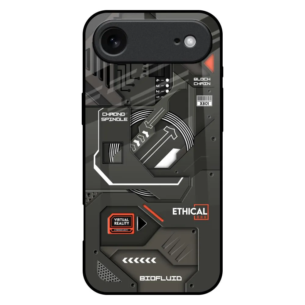 Smooth Feel Modern Function Tech Aesthetics Glass Case for iPhone 17 Air