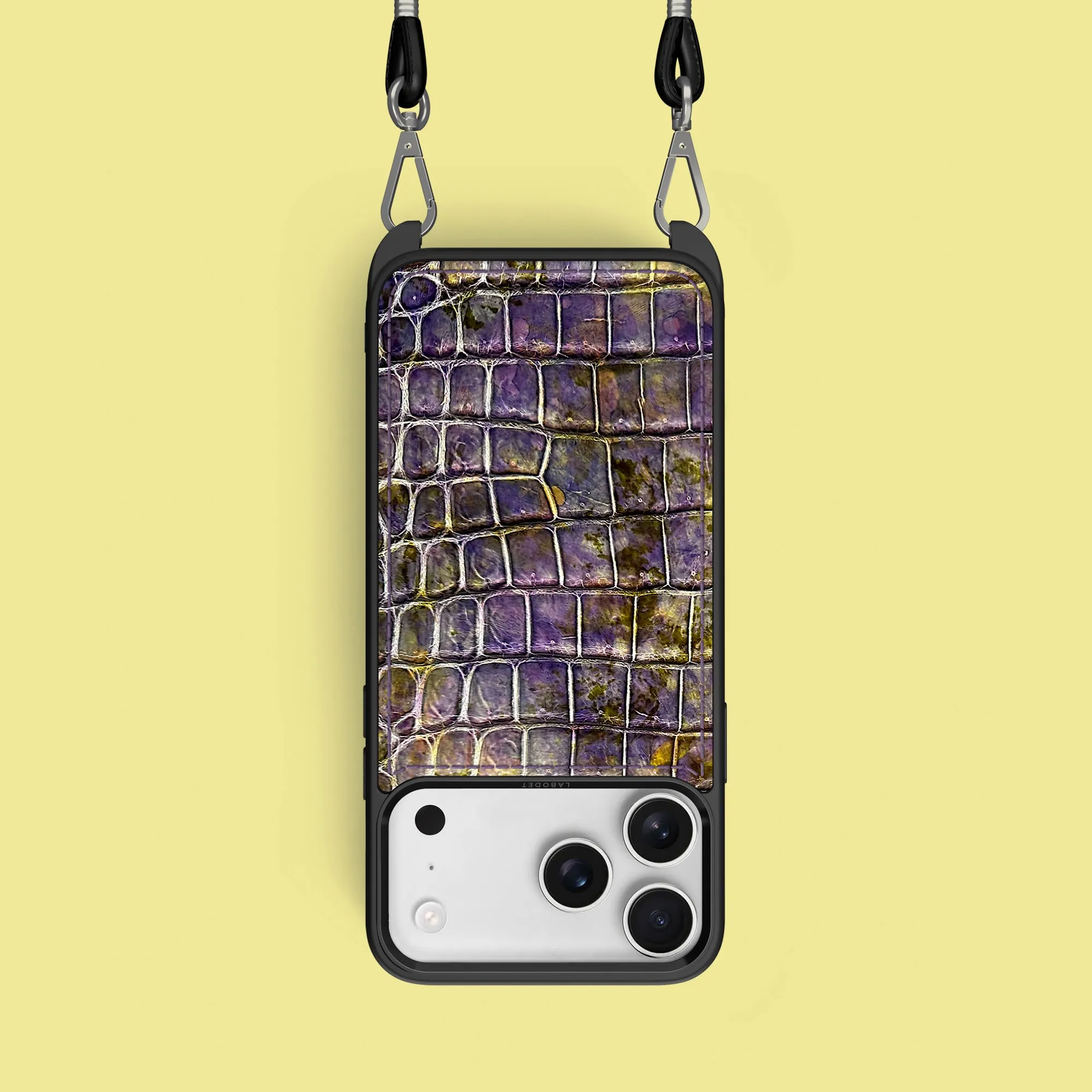 Crossbody Sport Case 1/1 Fluorite For iPhone 17 Pro In Alligator Handcrafted Design