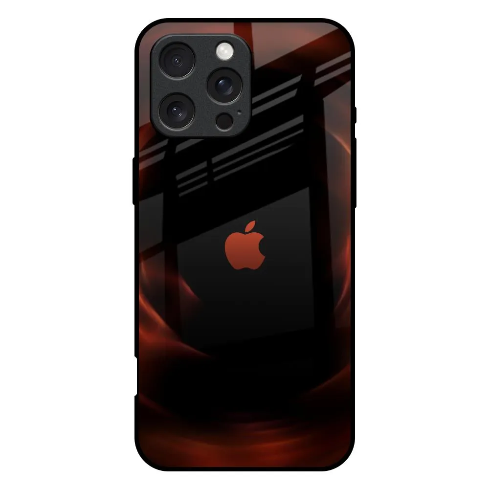 Evil Fire Glass Case for iPhone 16 Pro Max Soft Layered Design Premium Look