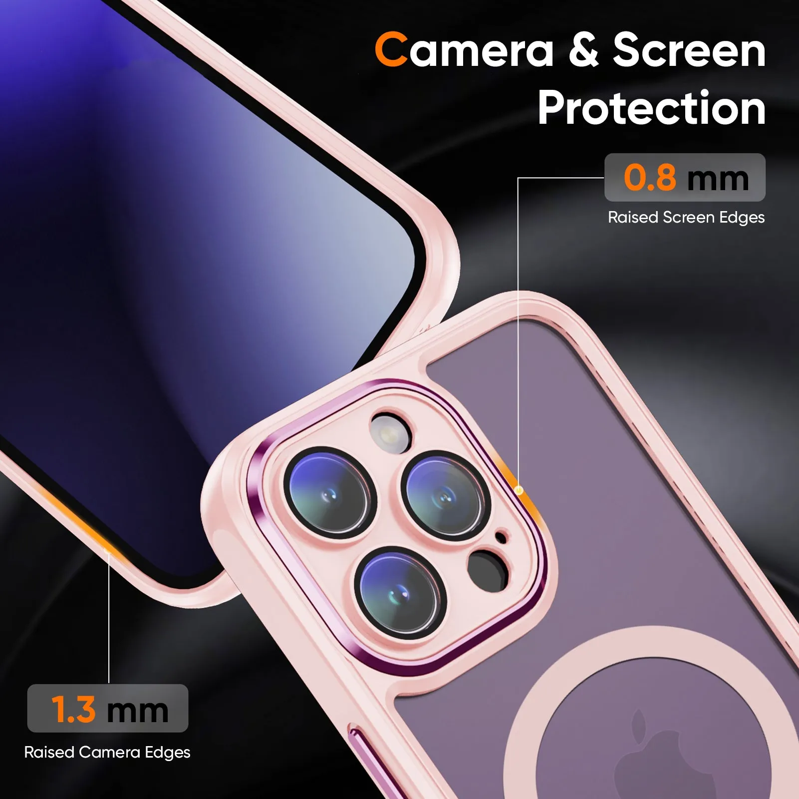 Apricot Magsafe Hybrid Back Cover for iPhone Refined Style