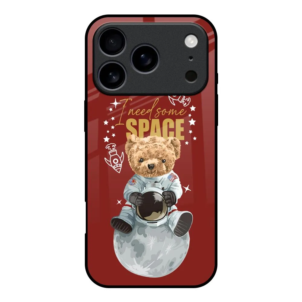 Everyday Fit Astronaut Bear Glass Case for iPhone 17 Pro