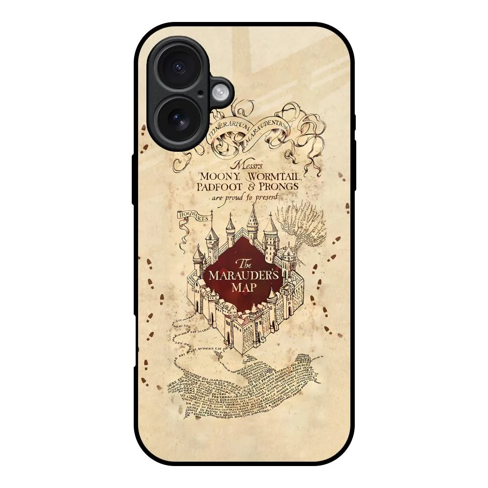 Magical Map Glass Case for iPhone 17 Light Touch
