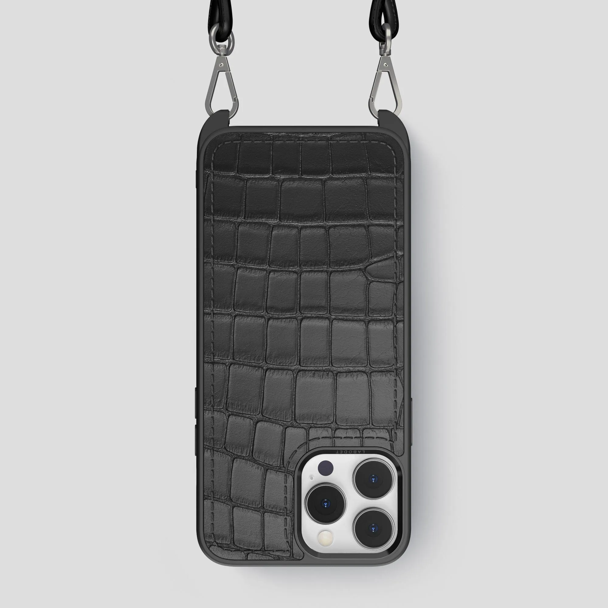 Protective Texture Layer Crossbody Sport Case For iPhone 14 Pro Max In Alligator