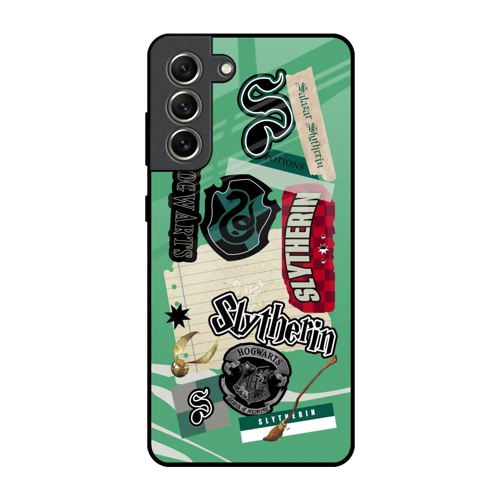 Non Slip Slytherin Glass Case for Samsung Galaxy S21 FE 5G