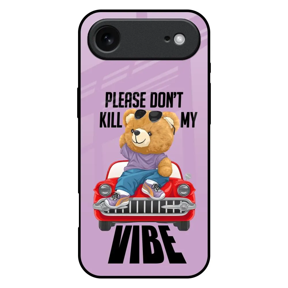 Strong protection Premium Texture Layer Don't Kill My Vibe Glass Case for iPhone 17 Air