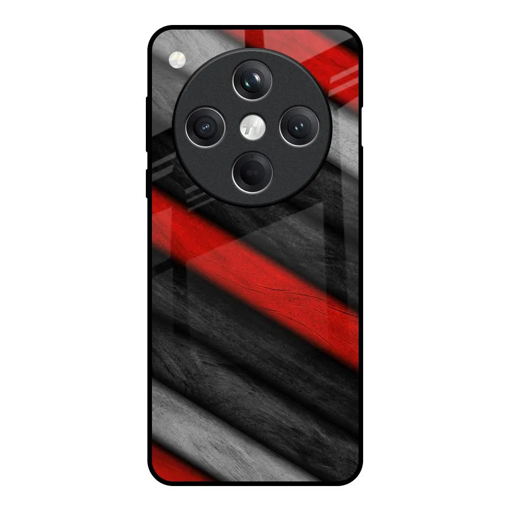 Soft Wooden Texture Glass Case for Oppo Find X8 5G Hybrid Form