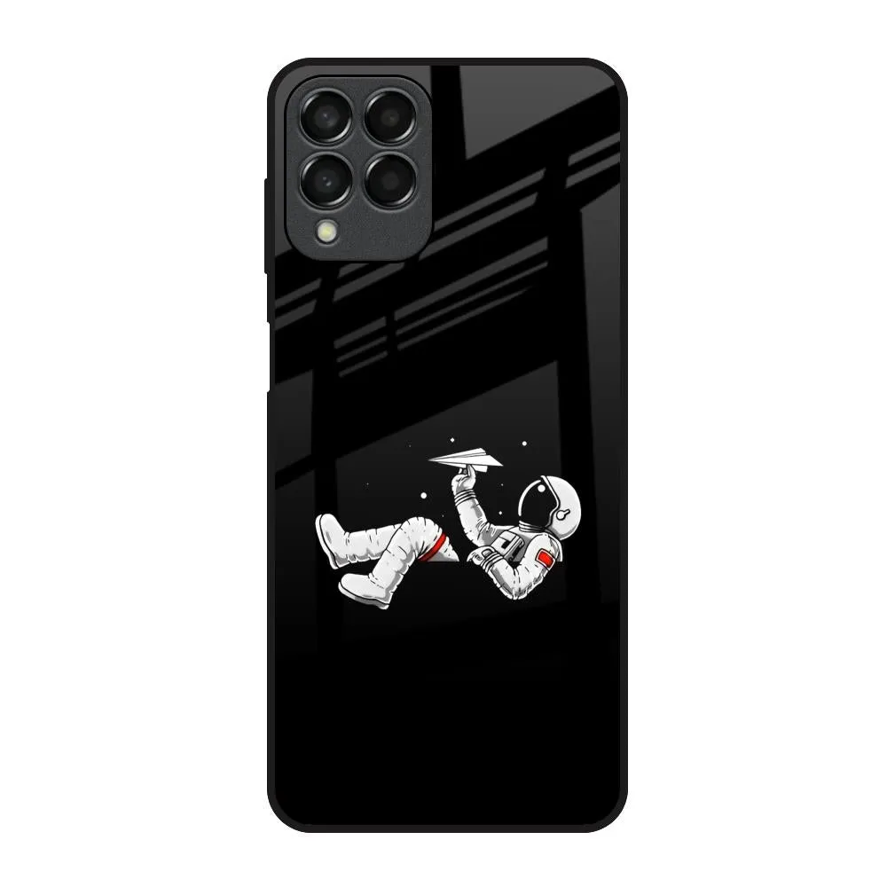 Soft Shape Refined Form Space Traveller Glass Case for Samsung Galaxy M53 5G