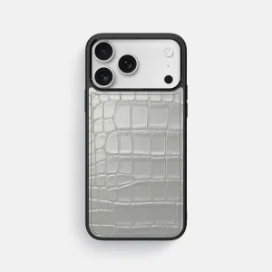 Sport Case For iPhone 17 Pro Max In Metallic Alligator Soft Surface Design Smooth Edge Design