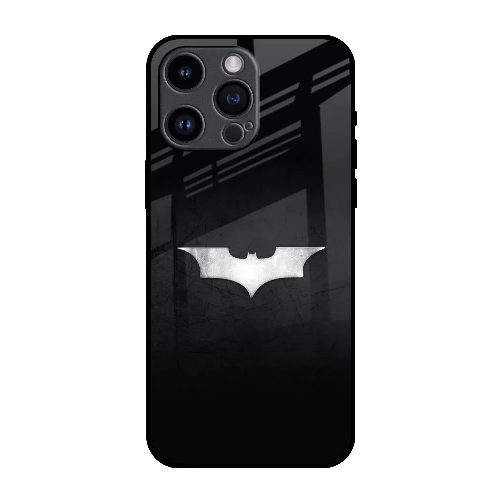 Premium Grip Super Hero Logo Glass Case for iPhone 14 Pro Max