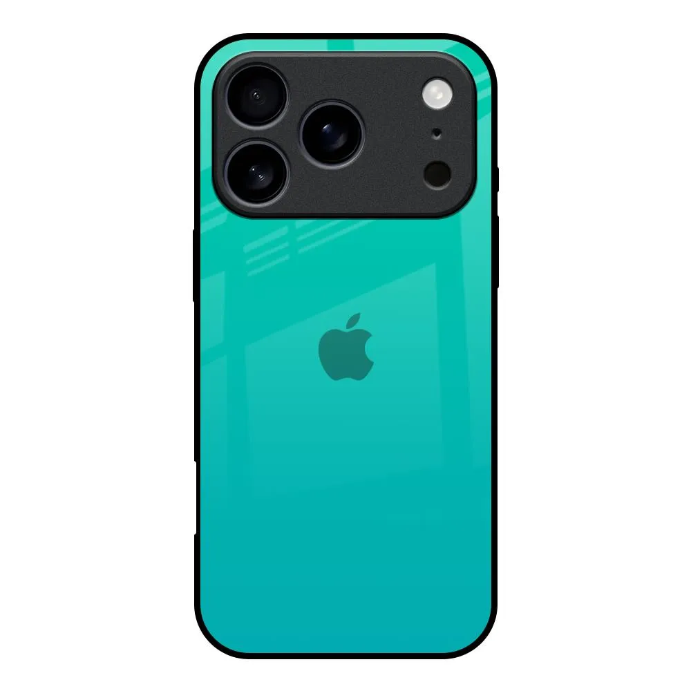 Cuba Blue Glass Case For iPhone 17 Pro Durable Finish Layer