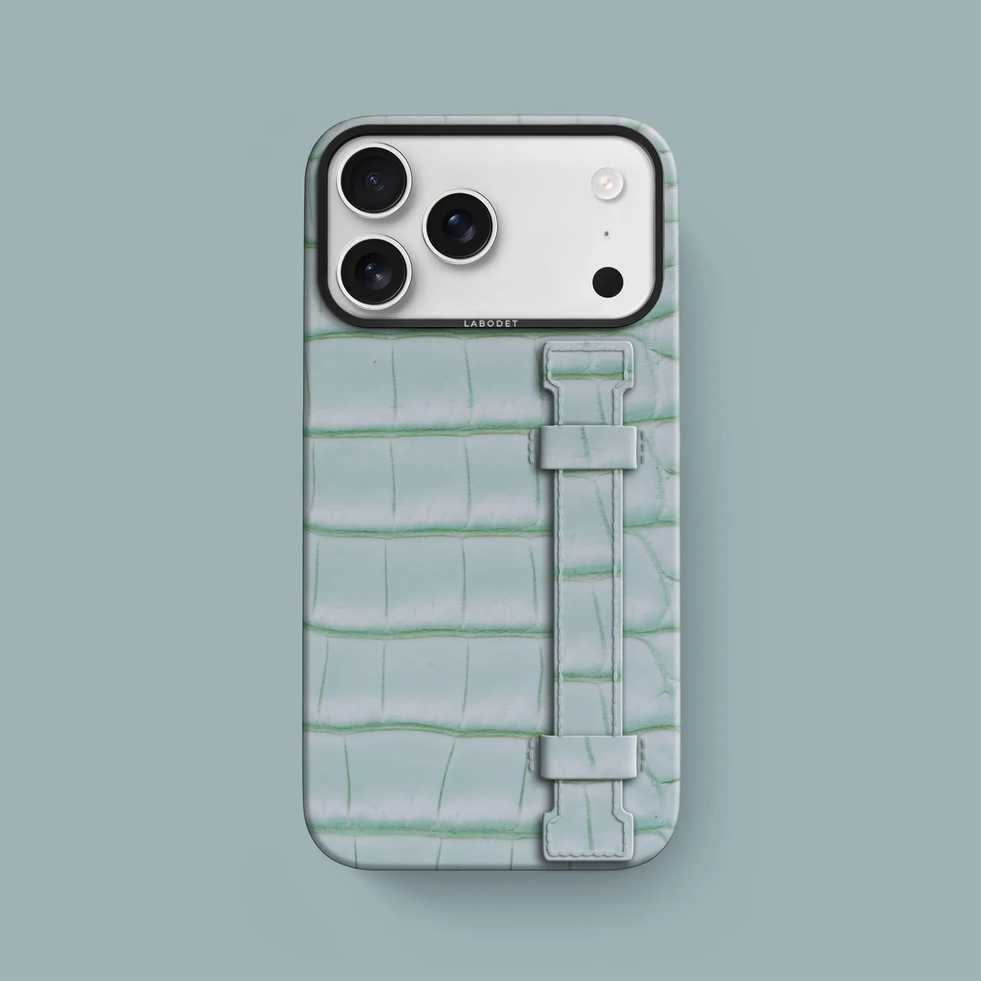 Handle Case Mint Gum For iPhone 17 Pro Max In Alligator Fashionable Texture