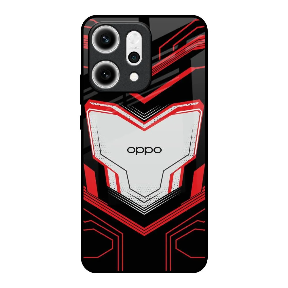 Quantum Suit Glass Case For Oppo Reno14 5G Fashion Statement Smooth Fit