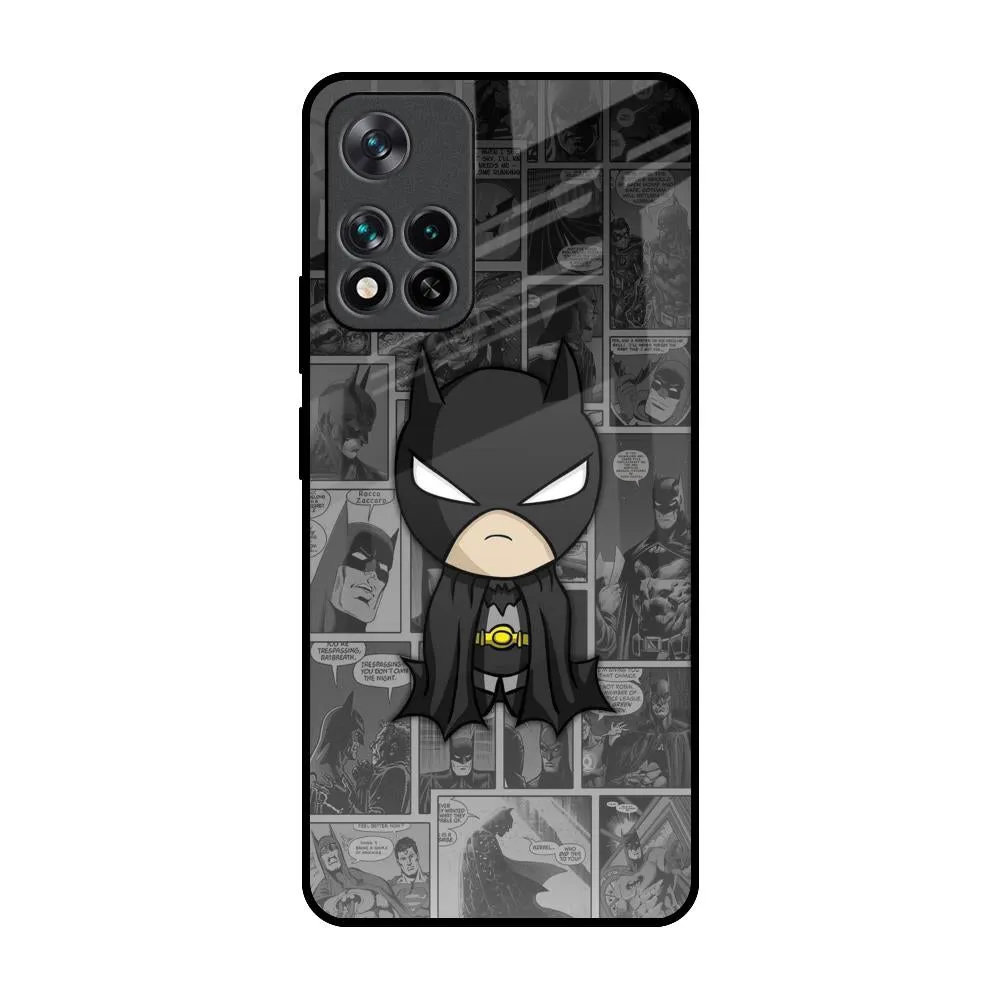 Cartoon Art Glass Case for Mi 11i Hybrid Frame Elegant Style