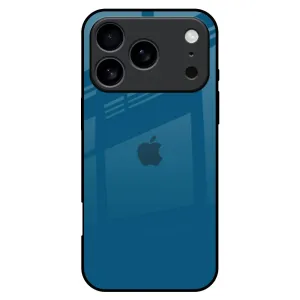 Soft Interior Cobalt Blue Glass Case for iPhone 17 Pro Max