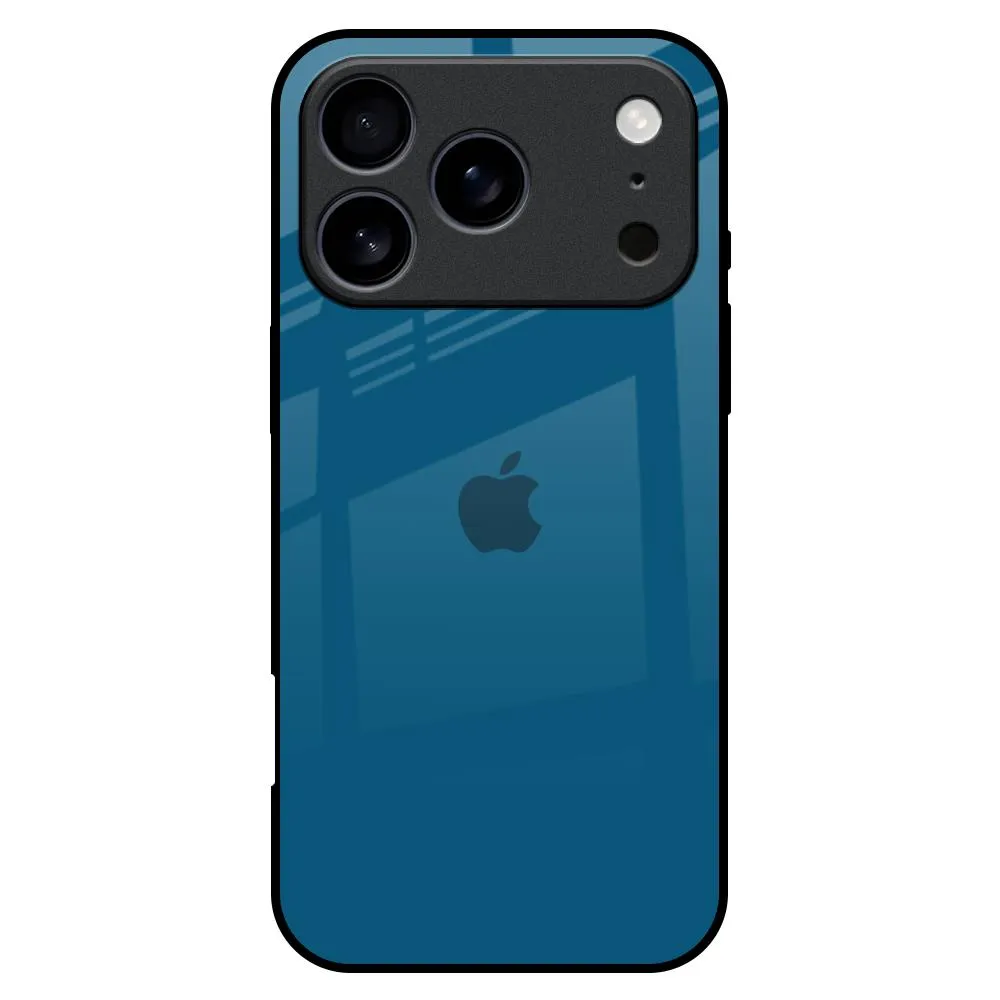 Soft Interior Cobalt Blue Glass Case for iPhone 17 Pro Max