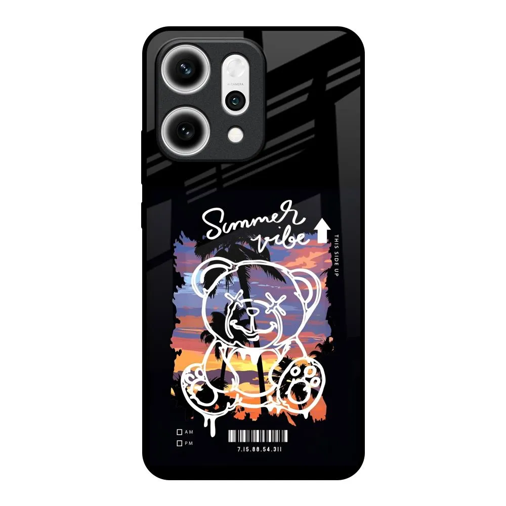 Grip Assist Light Protection Summer Vibe Glass Case for Oppo Reno14 5G