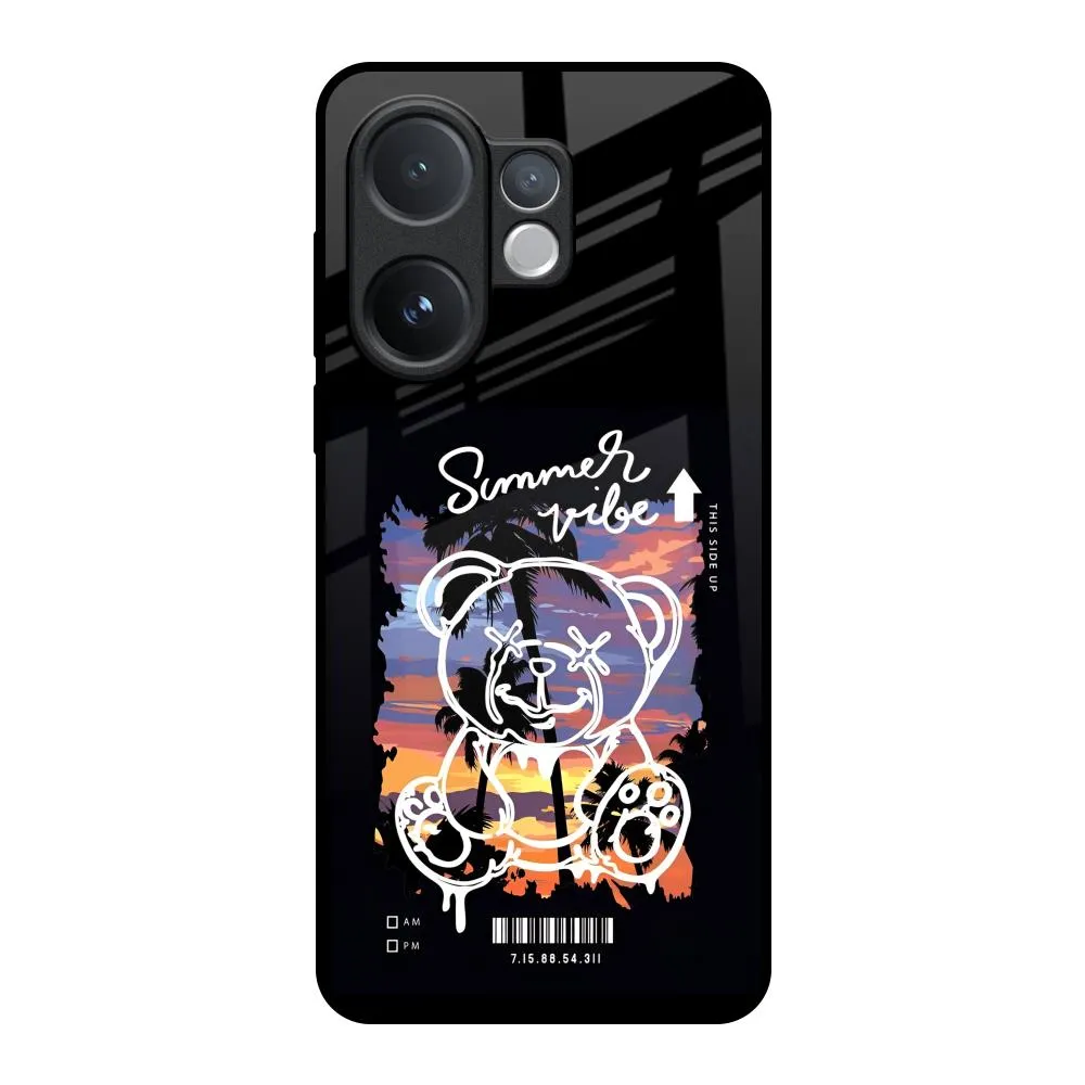 Protective Detail Summer Vibe Glass Case for Vivo V60 5G