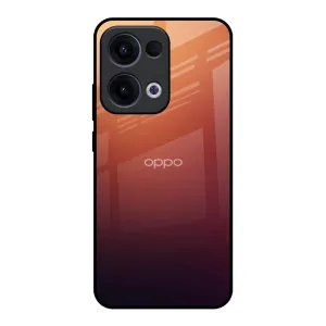 Premium Texture Sunset Background Glass Case for Oppo Reno13 5G
