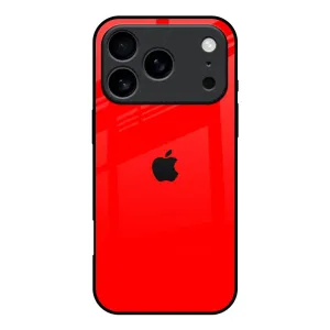 Protective Look Smooth Outline Blood Red Glass Case for iPhone 17 Pro