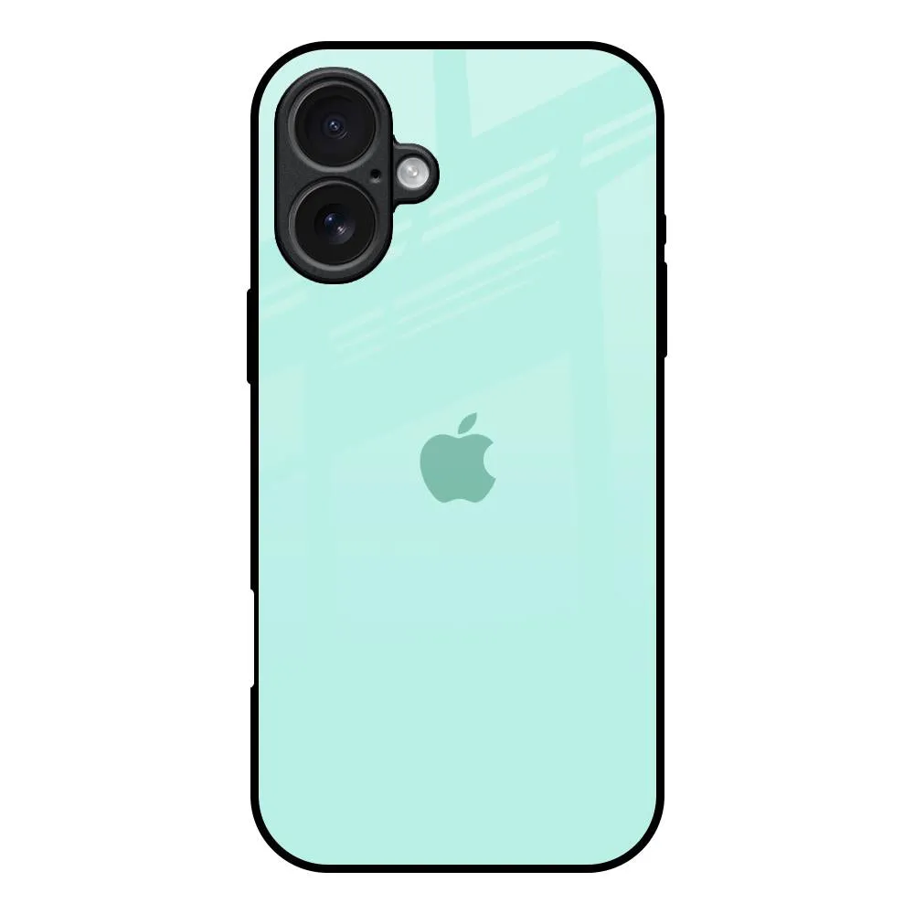 Teal Glass Case for iPhone 17 Flexible frame Reusable Material