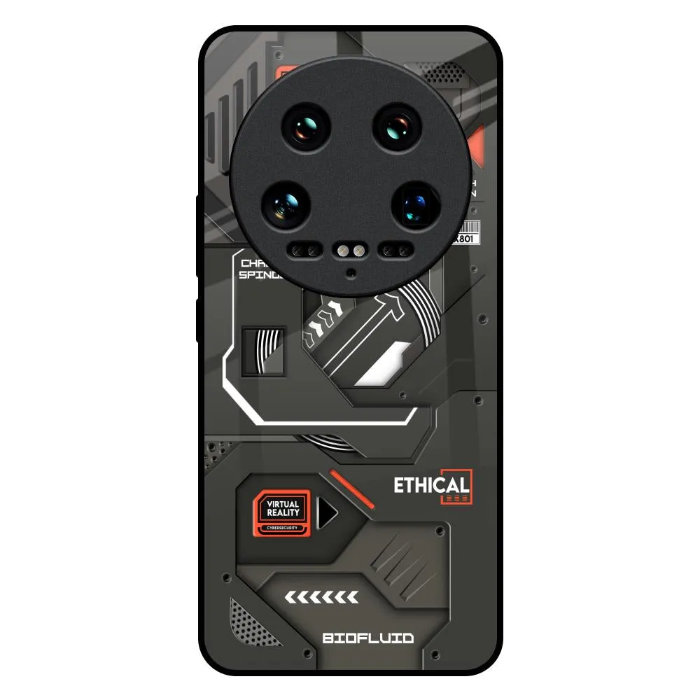 Tech Aesthetics Glass Case for Mi 14 Ultra 5G Soft Finish Texture