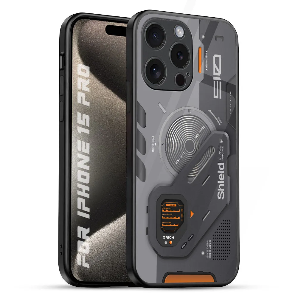 Tech Lifestyle Glass Case for iPhone 15 Pro Refined Form Clean Texture