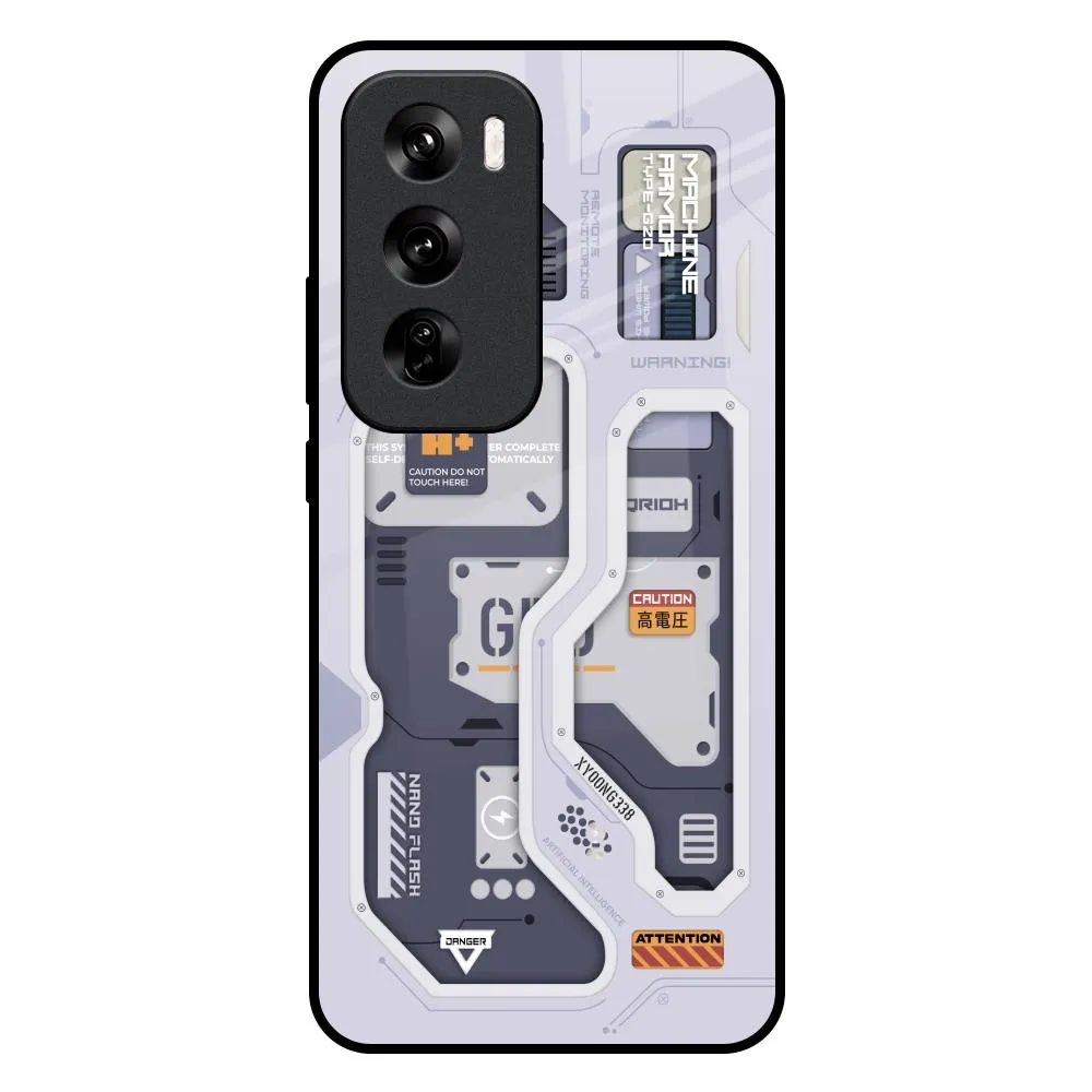 Portable Accessory Tech Savvy Glass Case for Oppo Reno 12 Pro 5G