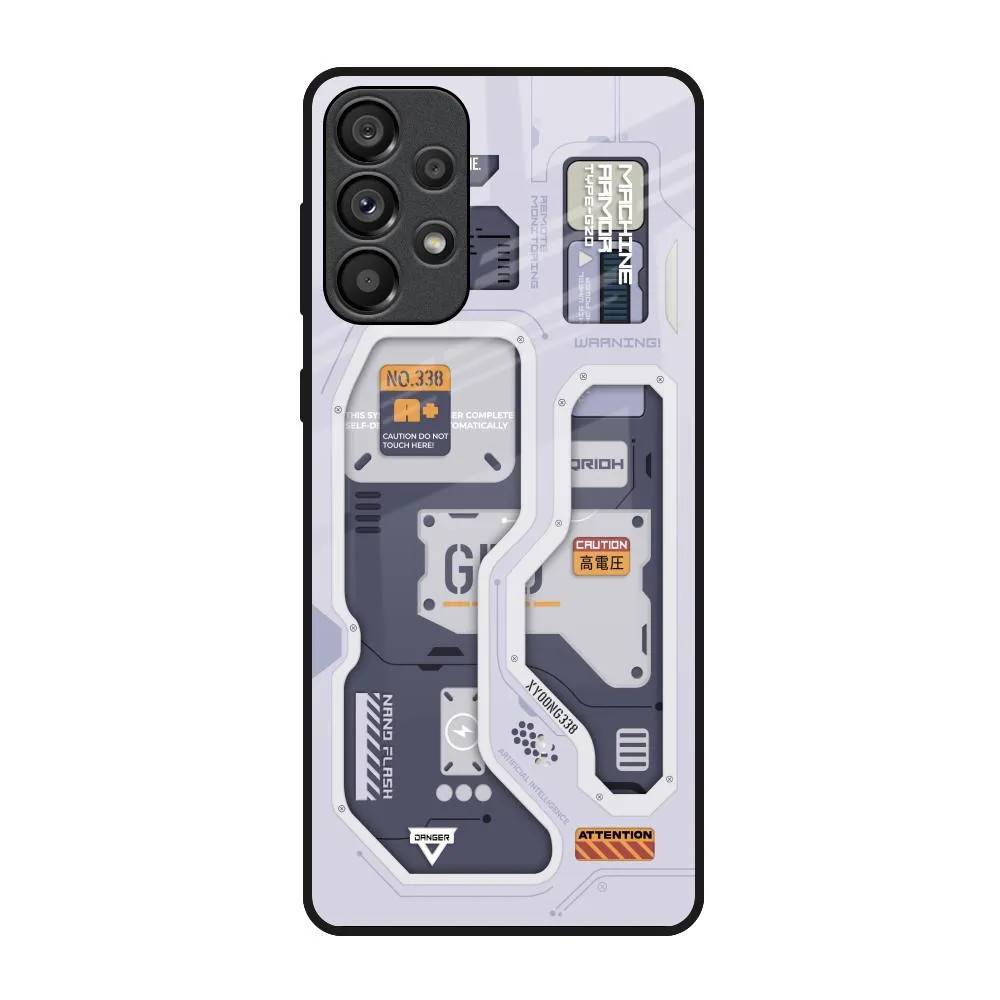 Smooth Design Tech Savvy Glass Case for Samsung Galaxy A73 5G