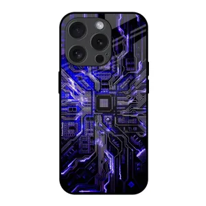 Refined Protection Techno Color Pattern Glass Case For iPhone 15 Pro