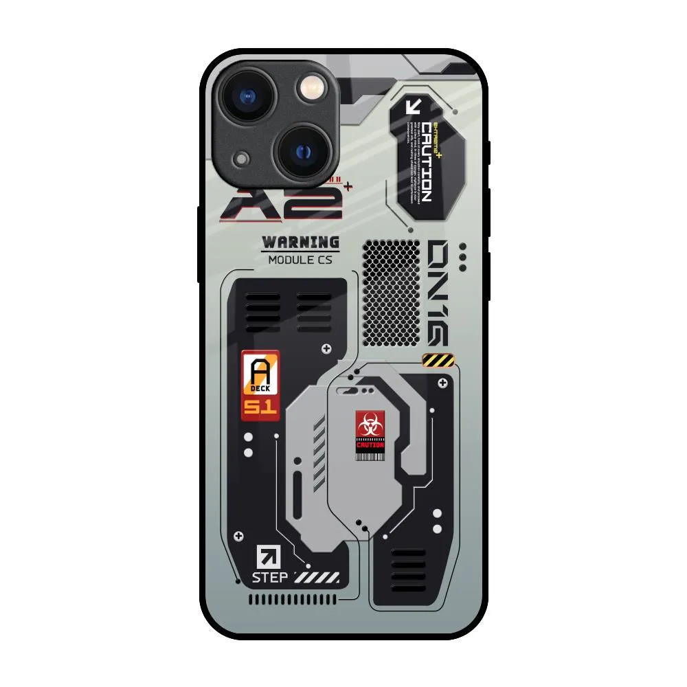 Versatile Accessory Techno Vibes Glass Case for iPhone 14 Plus