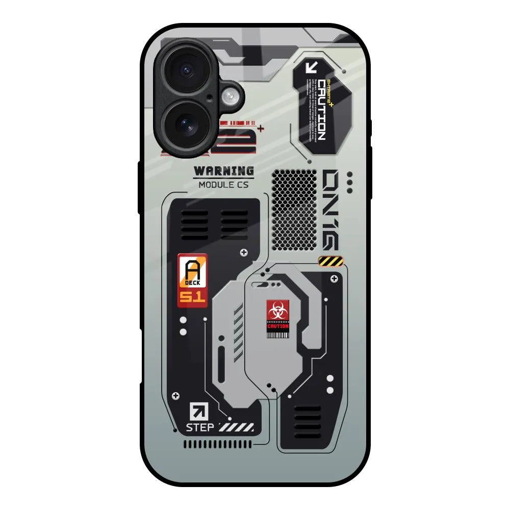 Soft edges Techno Vibes Glass Case for iPhone 17