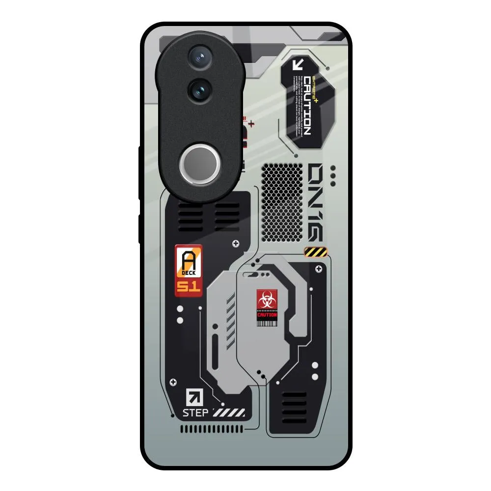 Modern Design Techno Vibes Glass Case for IQOO Z10R 5G