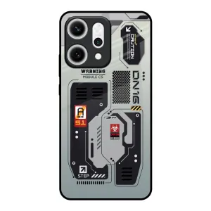 Sleek Detail Techno Vibes Glass Case for Oppo Reno14 5G