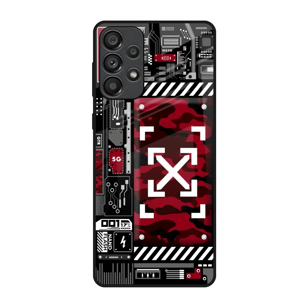 Light Touch Technology Art Glass Case for Samsung Galaxy A73 5G