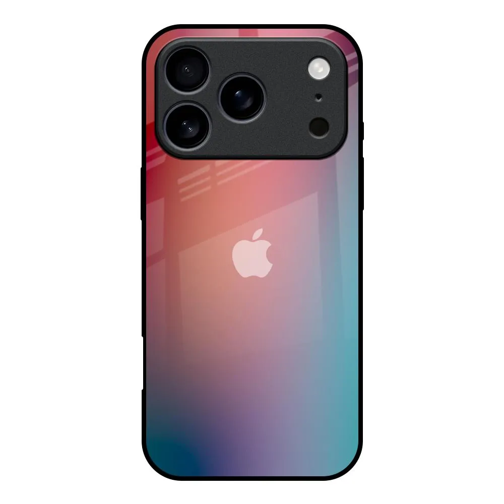 Dusty Multi Gradient Glass Case for iPhone 17 Pro Stylish Edge
