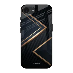 Comfort Style Sleek Golden & Navy Glass Case for Apple iPhone 16e