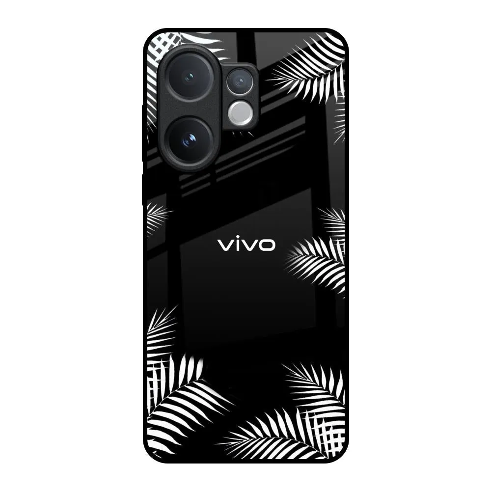 Light Shield Zealand Fern Design Glass Case For Vivo V60 5G