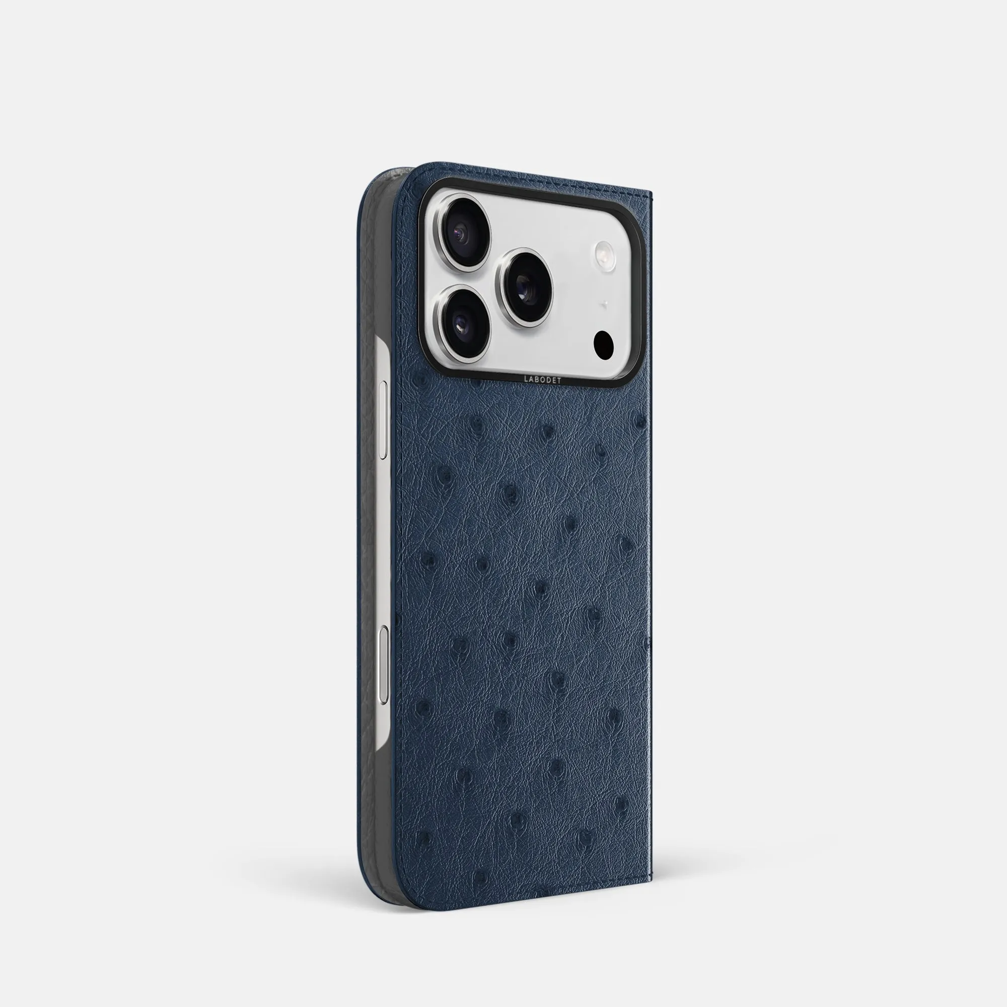 Minimal Edge Minimal Texture Folio Case For iPhone 17 Pro In Ostrich