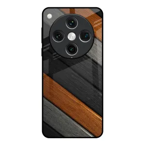 Functional Design Comfort Shield Tri Color Wood Glass Case for Oppo Find x8 Pro