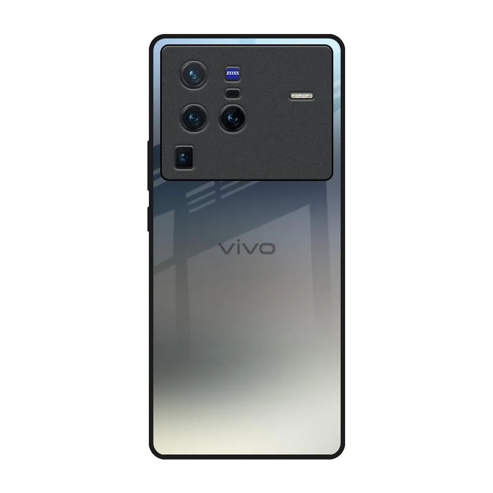 Soft Finish Layer Tricolor Ombre Glass Case for Vivo X80 Pro 5G