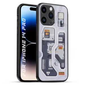 Tech Savvy Glass Case for iPhone 14 Pro Modern feature
