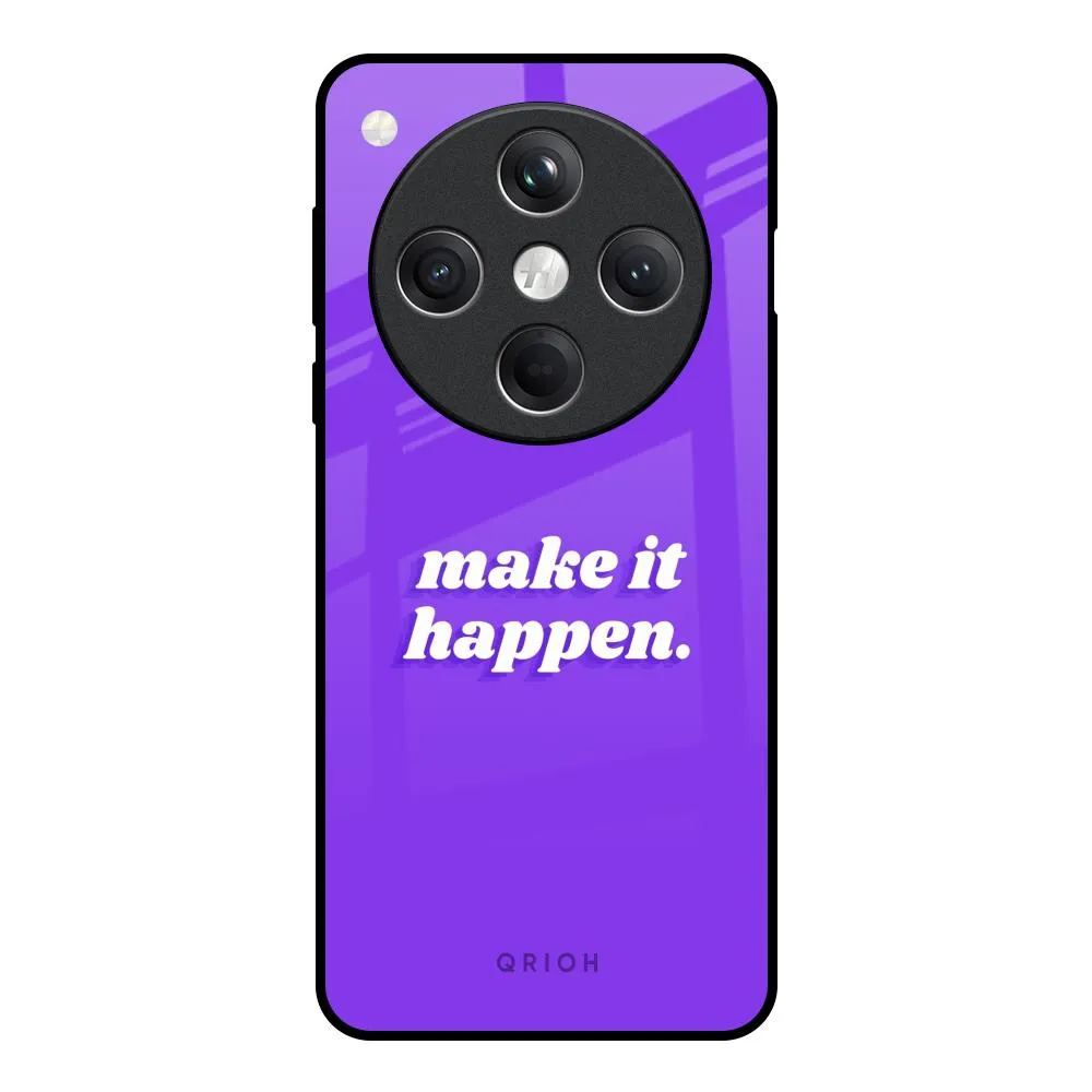 Make it Happen Glass Case for Oppo Find X8 5G Durable Edge Layer Smooth Texture