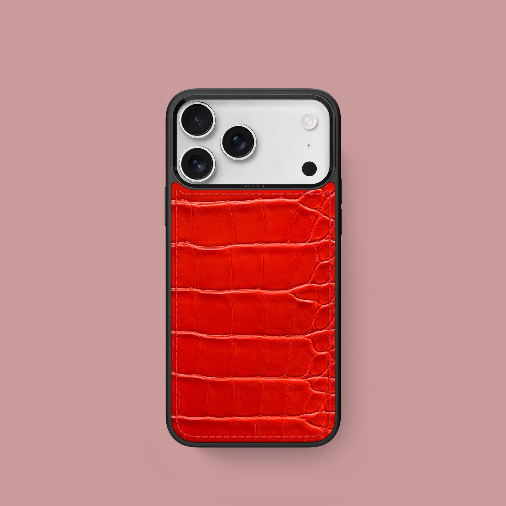 Vibrant Colors Sport Case Deep Coral For iPhone 17 Pro In Alligator